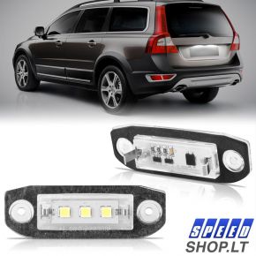 VOLVO S80 V70 XC60 XC70 XC90 V50 S40 C30 LED numerių apšvietimas